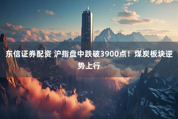 东信证券配资 沪指盘中跌破3900点！煤炭板块逆势上行